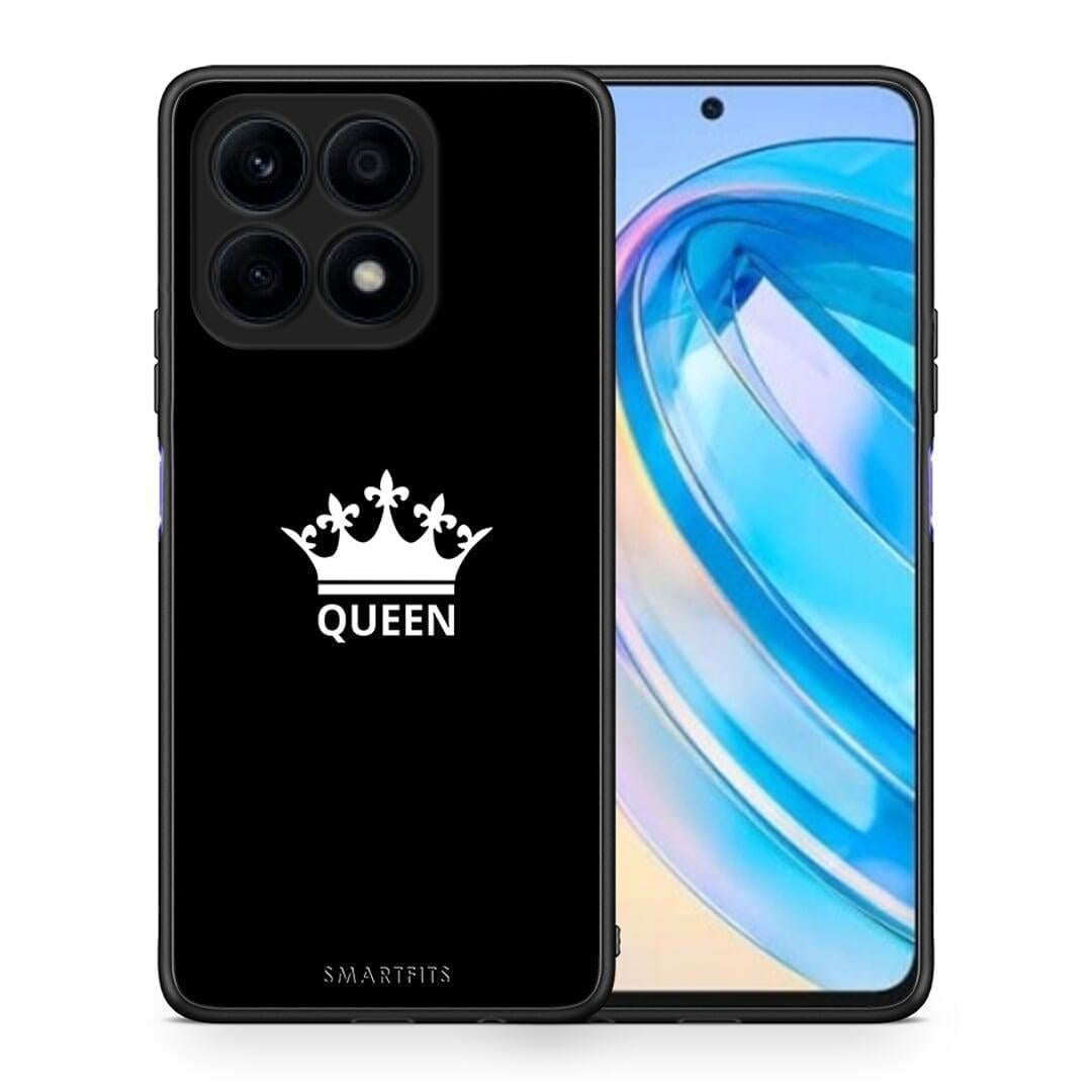 Θήκη Honor X8a Valentine Queen από τη Smartfits με σχέδιο στο πίσω μέρος και μαύρο περίβλημα | Honor X8a Valentine Queen Case with Colorful Back and Black Bezels