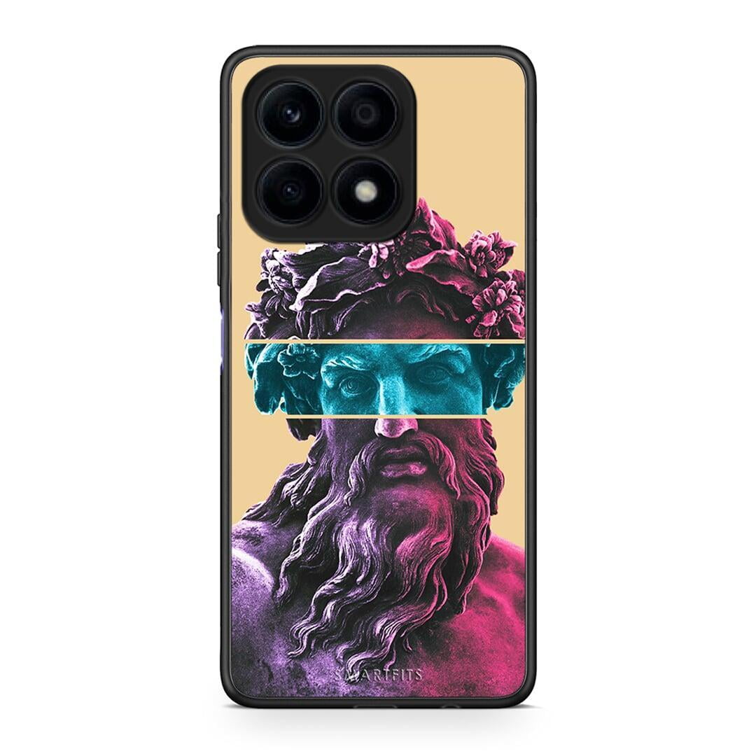 Θήκη Honor X8a Zeus Art από τη Smartfits με σχέδιο στο πίσω μέρος και μαύρο περίβλημα | Honor X8a Zeus Art Case with Colorful Back and Black Bezels