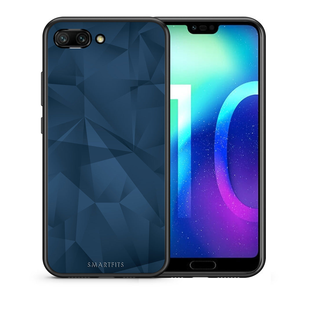 Geometric Blue Abstract - Honor 10 case