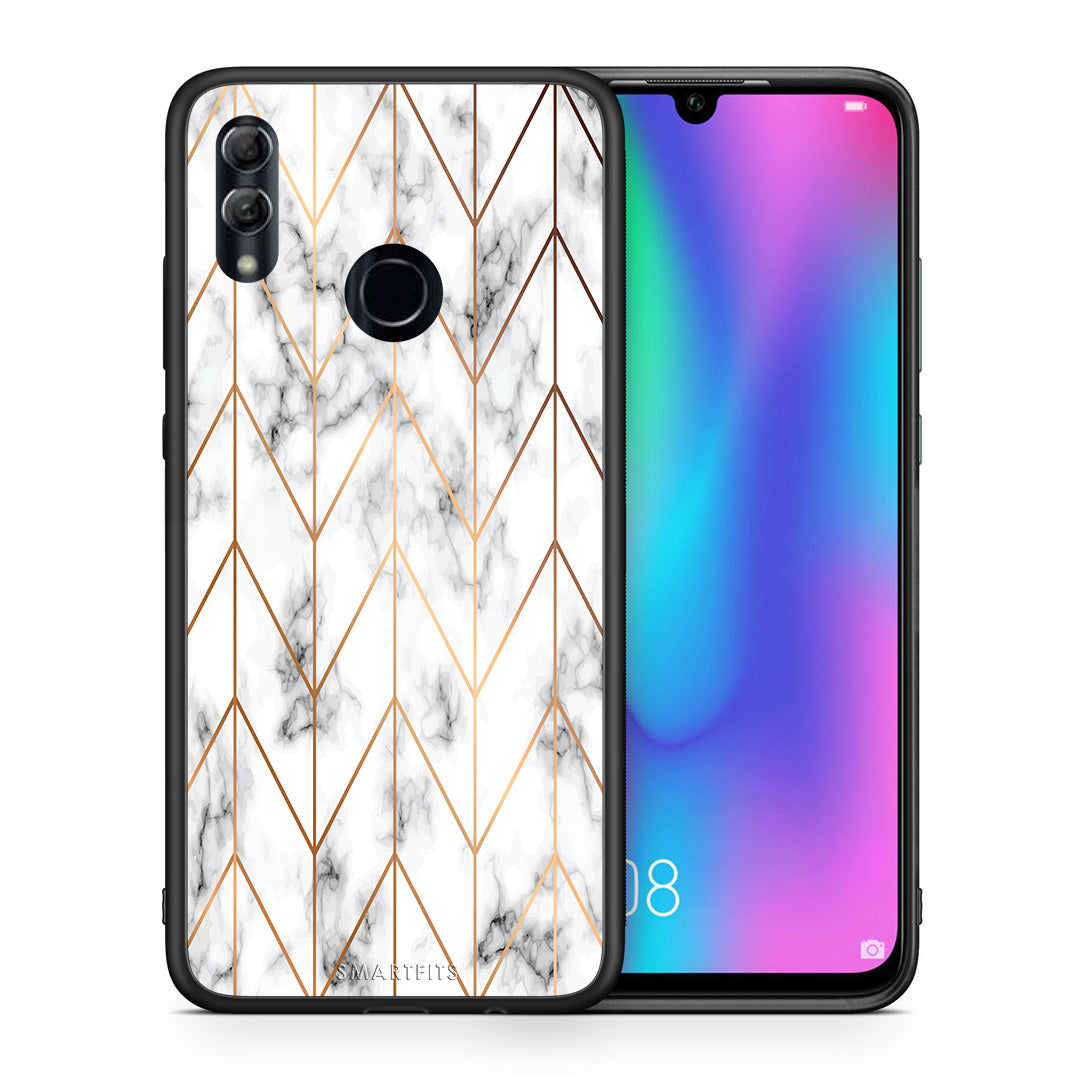 Marble Gold Geometric - Honor 10 Lite case