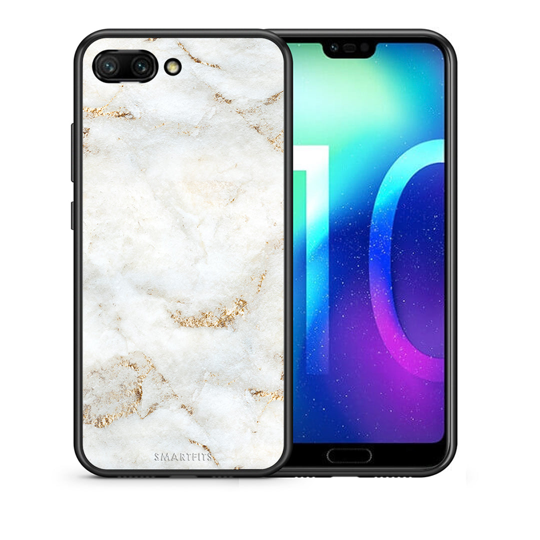 White Gold Marble - Honor 10 case