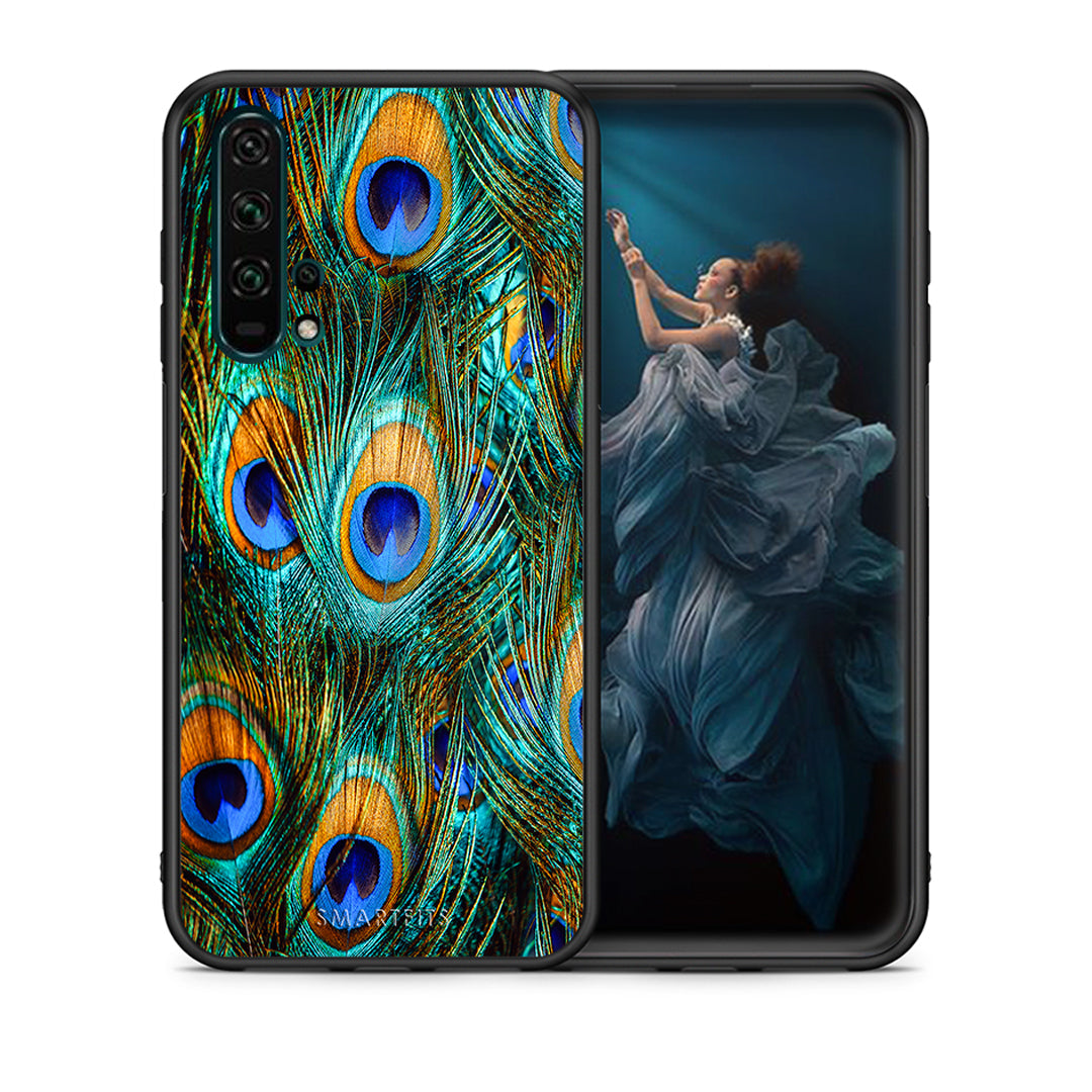 Real Peacock Feathers - Honor 20 Pro case