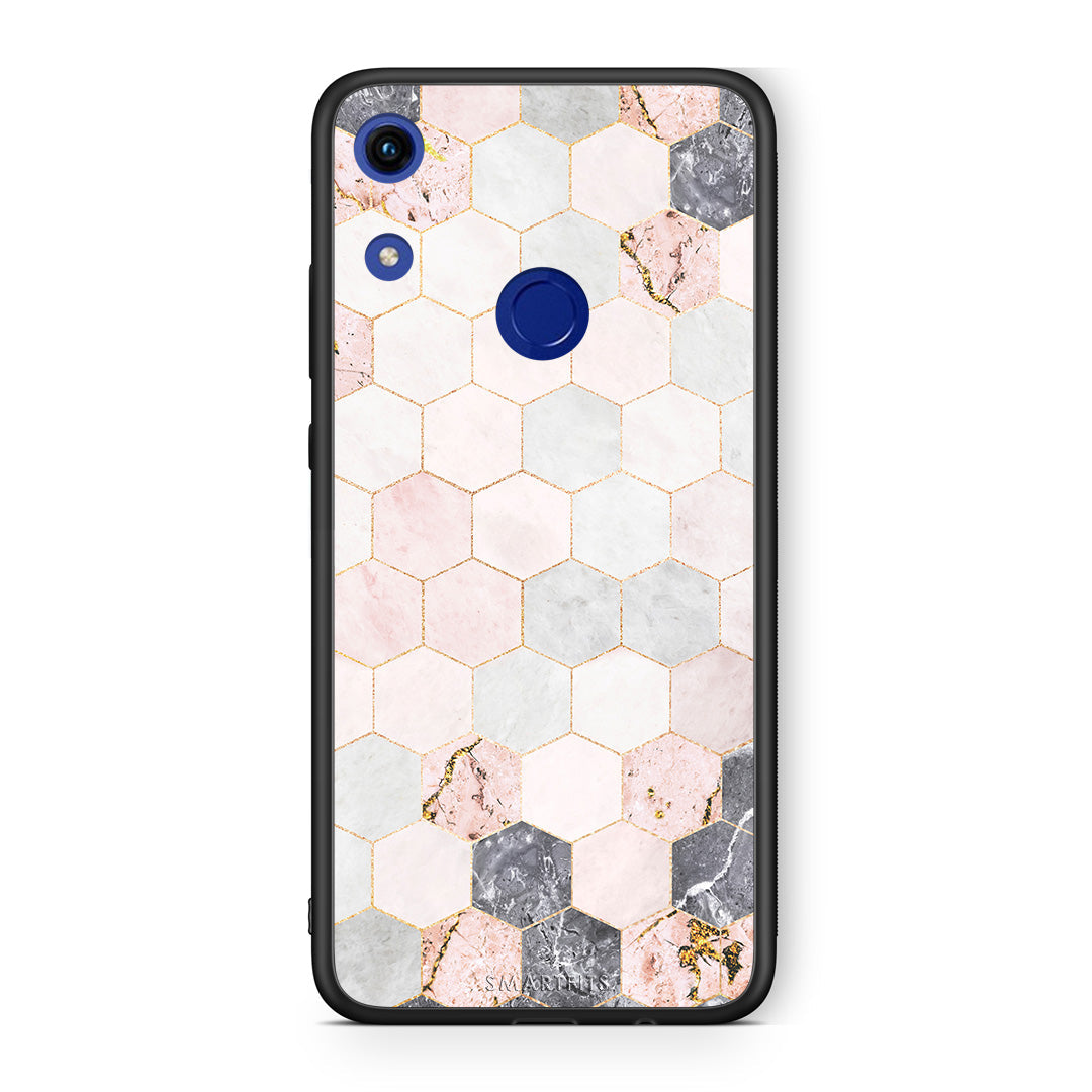Marble Hexagon Pink - Honor 8A case