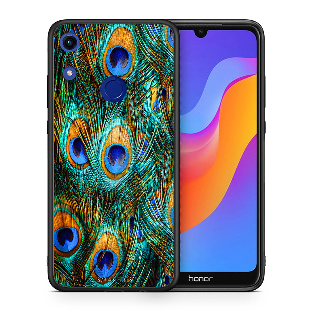 Real Peacock Feathers - Honor 8a case