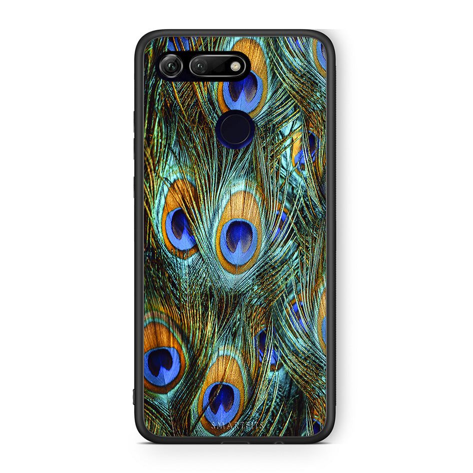 Real Peacock Feathers - Honor View 20 Case