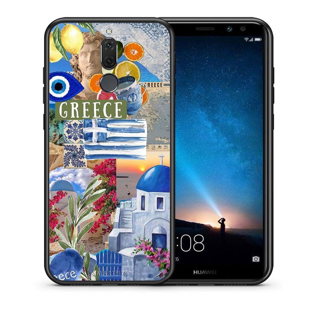 Θήκη Huawei Mate 10 Lite All Greek από τη Smartfits με σχέδιο στο πίσω μέρος και μαύρο περίβλημα | Huawei Mate 10 Lite All Greek case with colorful back and black bezels