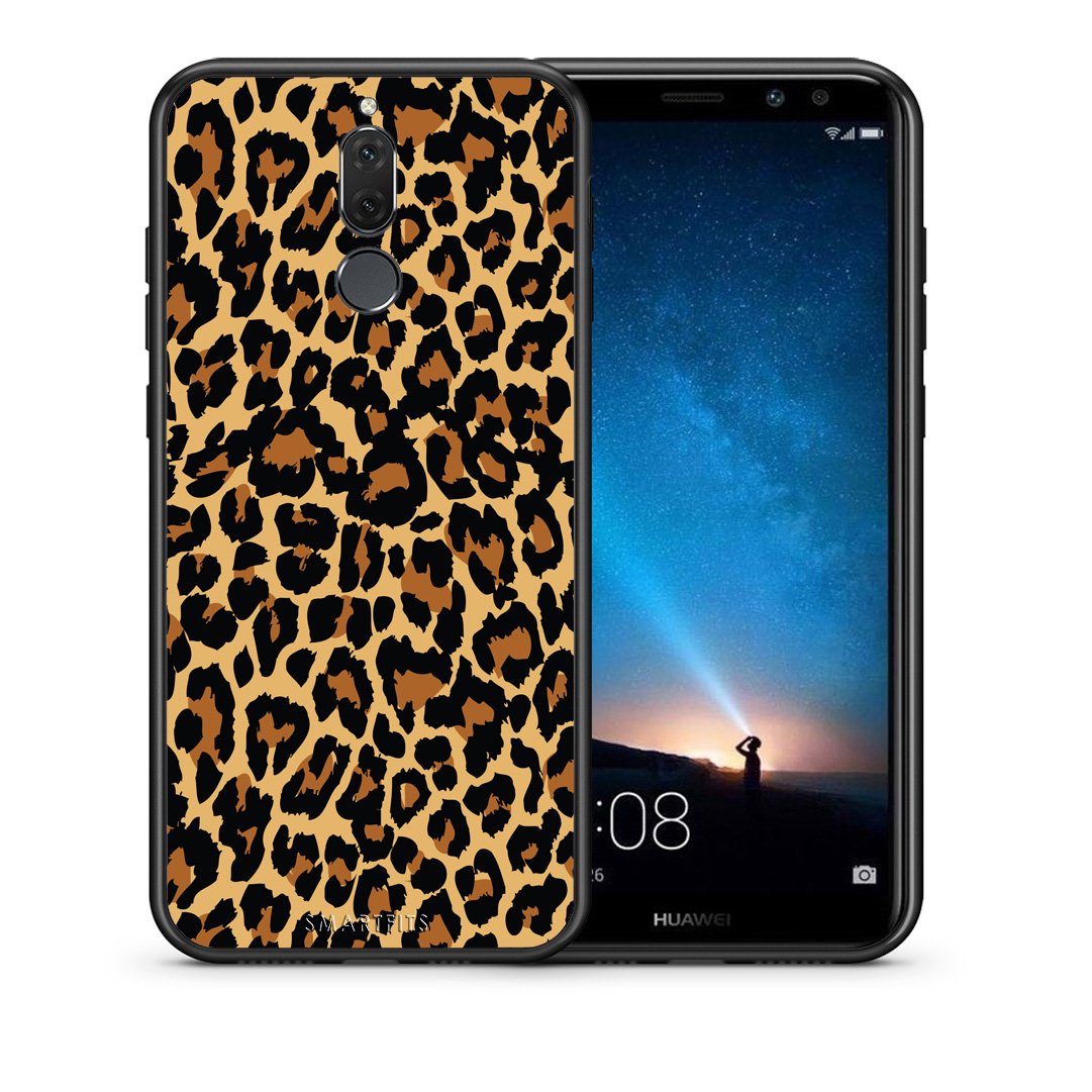 Θήκη Huawei Mate 10 Lite Leopard Animal από τη Smartfits με σχέδιο στο πίσω μέρος και μαύρο περίβλημα | Huawei Mate 10 Lite Leopard Animal case with colorful back and black bezels