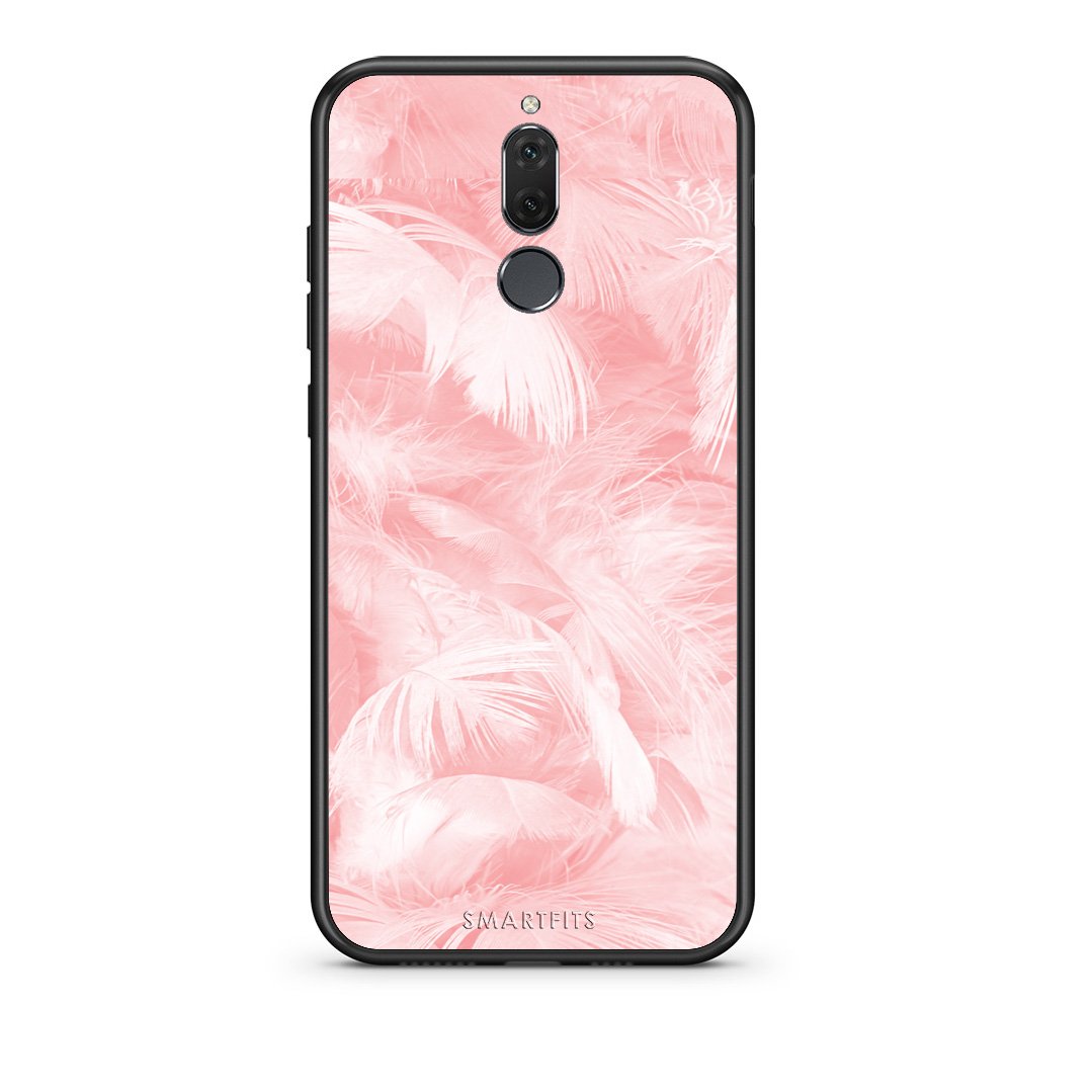33 - huawei mate 10 lite Pink Feather Boho case, cover, bumper