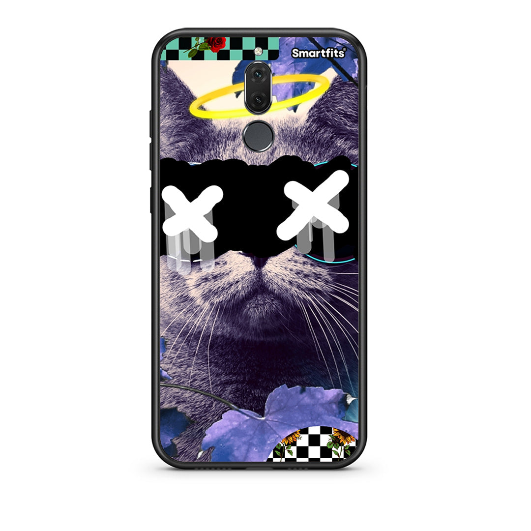 huawei mate 10 lite Cat Collage θήκη από τη Smartfits με σχέδιο στο πίσω μέρος και μαύρο περίβλημα | Smartphone case with colorful back and black bezels by Smartfits