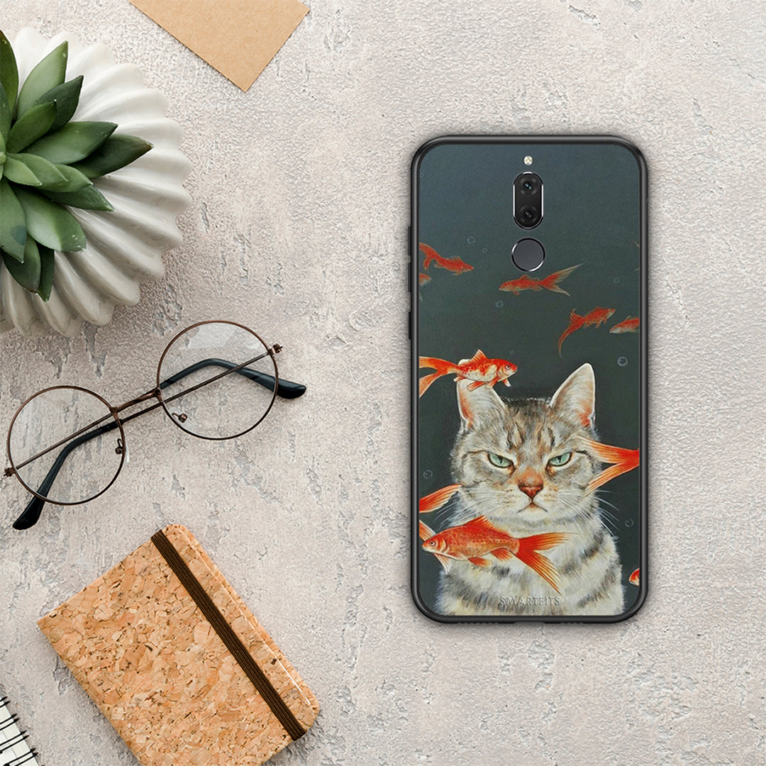 Cat Goldfish - Huawei Mate 10 Lite case
