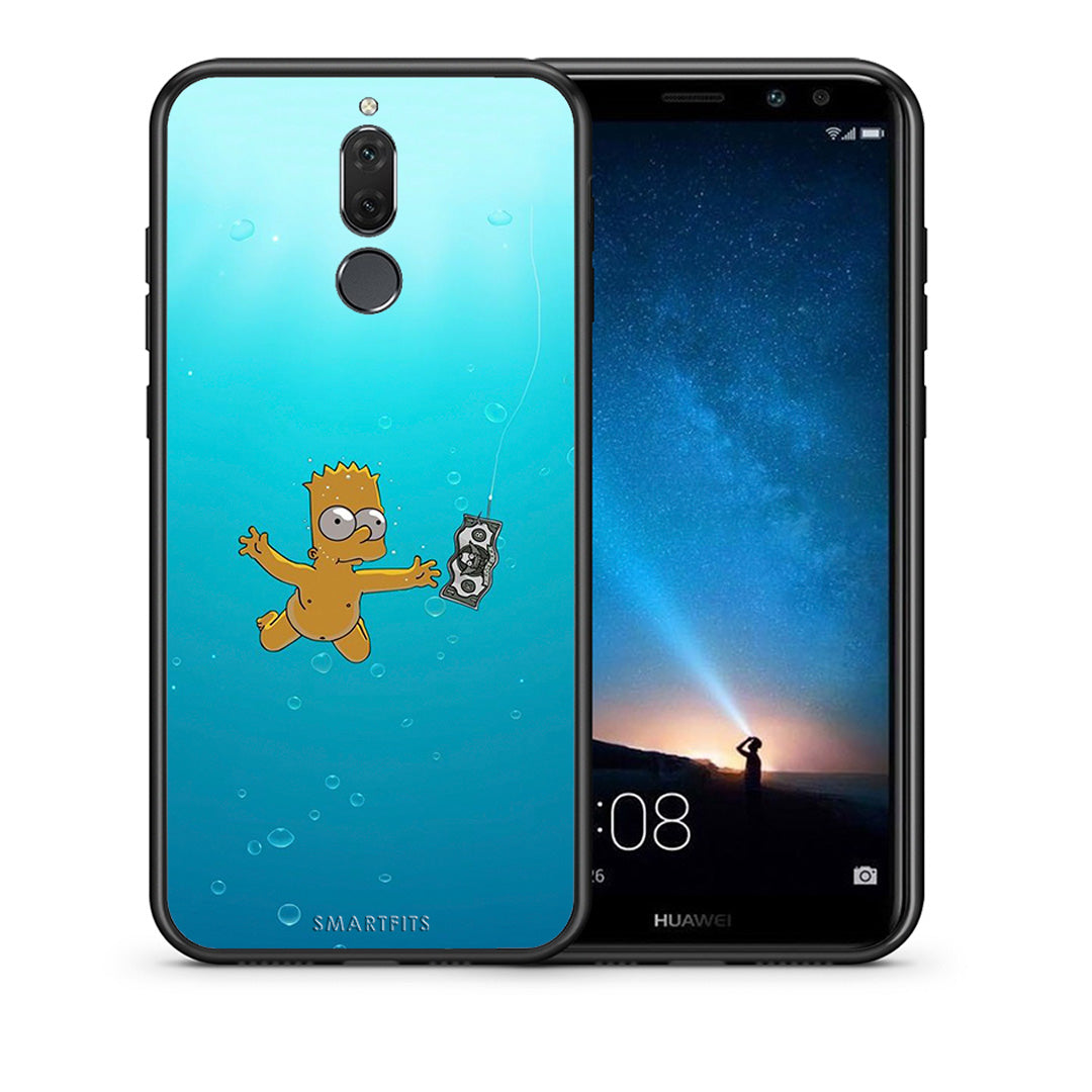 Θήκη Huawei Mate 10 Lite Chasing Money από τη Smartfits με σχέδιο στο πίσω μέρος και μαύρο περίβλημα | Huawei Mate 10 Lite Chasing Money case with colorful back and black bezels