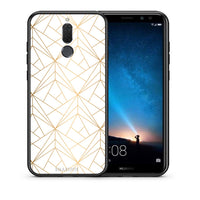 Thumbnail for Θήκη Huawei Mate 10 Lite Luxury White Geometric από τη Smartfits με σχέδιο στο πίσω μέρος και μαύρο περίβλημα | Huawei Mate 10 Lite Luxury White Geometric case with colorful back and black bezels
