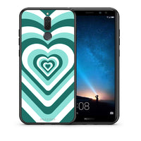 Thumbnail for Θήκη Huawei Mate 10 Lite Green Hearts από τη Smartfits με σχέδιο στο πίσω μέρος και μαύρο περίβλημα | Huawei Mate 10 Lite Green Hearts case with colorful back and black bezels