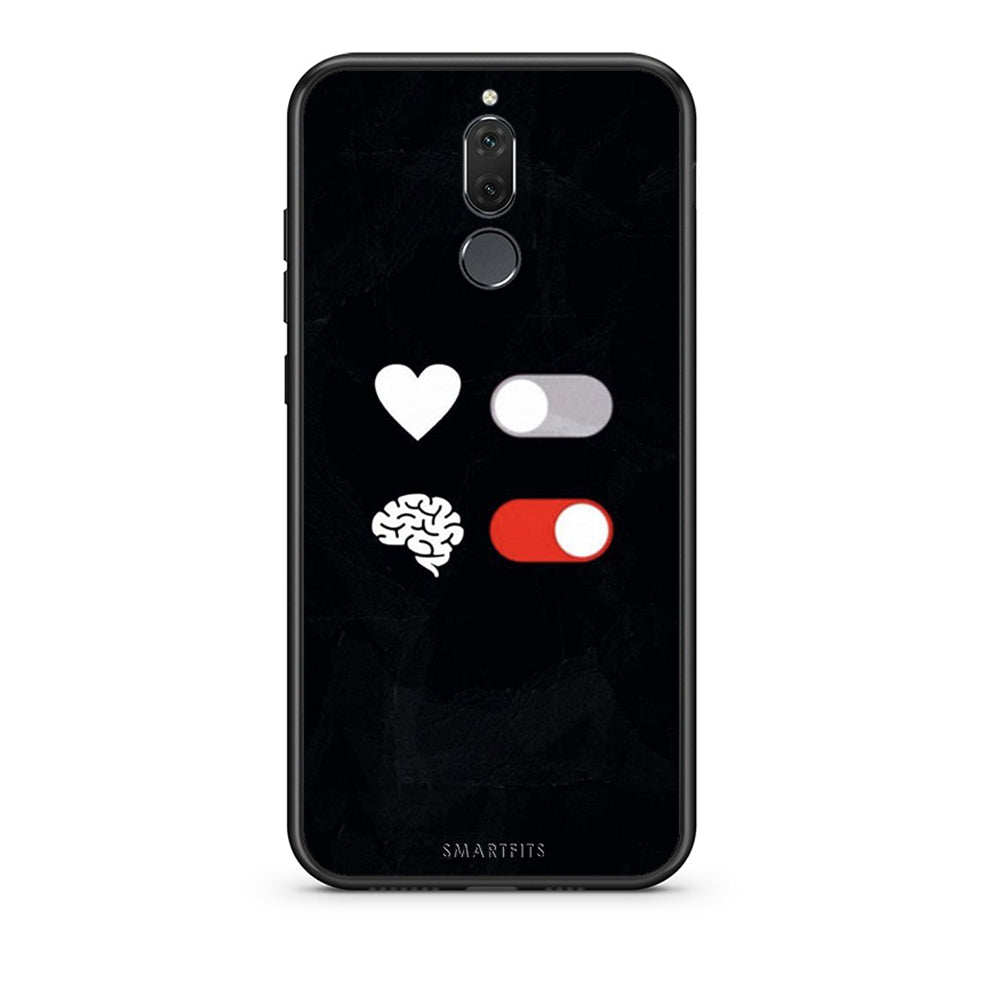 huawei mate 10 lite Heart Vs Brain Θήκη Αγίου Βαλεντίνου από τη Smartfits με σχέδιο στο πίσω μέρος και μαύρο περίβλημα | Smartphone case with colorful back and black bezels by Smartfits