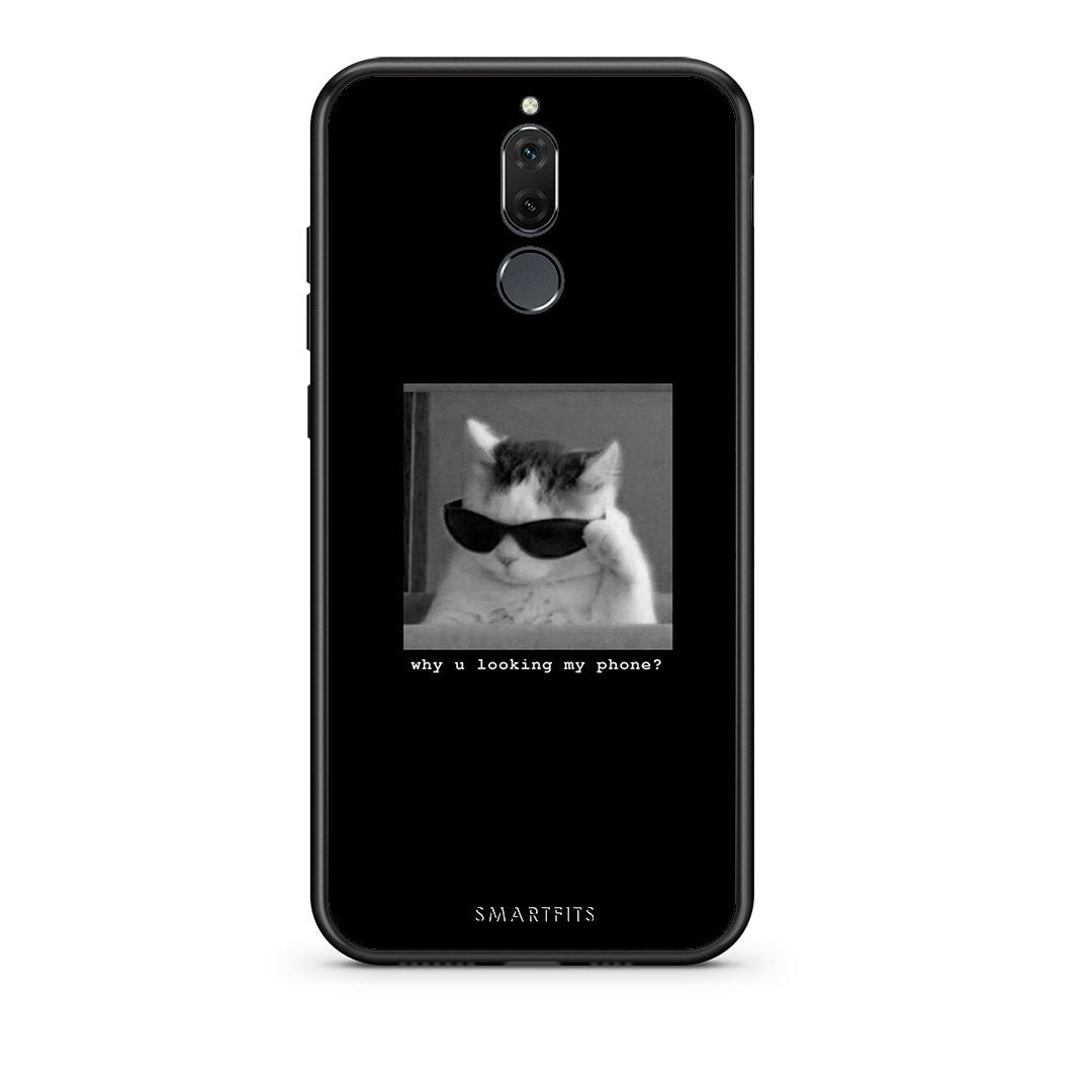 huawei mate 10 lite Meme Cat θήκη από τη Smartfits με σχέδιο στο πίσω μέρος και μαύρο περίβλημα | Smartphone case with colorful back and black bezels by Smartfits