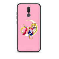 Thumbnail for huawei mate 10 lite Moon Girl θήκη από τη Smartfits με σχέδιο στο πίσω μέρος και μαύρο περίβλημα | Smartphone case with colorful back and black bezels by Smartfits