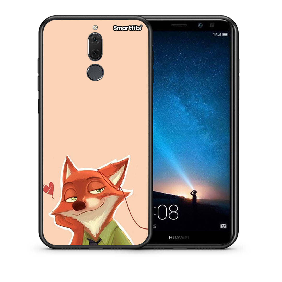 Θήκη Huawei Mate 10 Lite Nick Wilde And Judy Hopps Love 1 από τη Smartfits με σχέδιο στο πίσω μέρος και μαύρο περίβλημα | Huawei Mate 10 Lite Nick Wilde And Judy Hopps Love 1 case with colorful back and black bezels