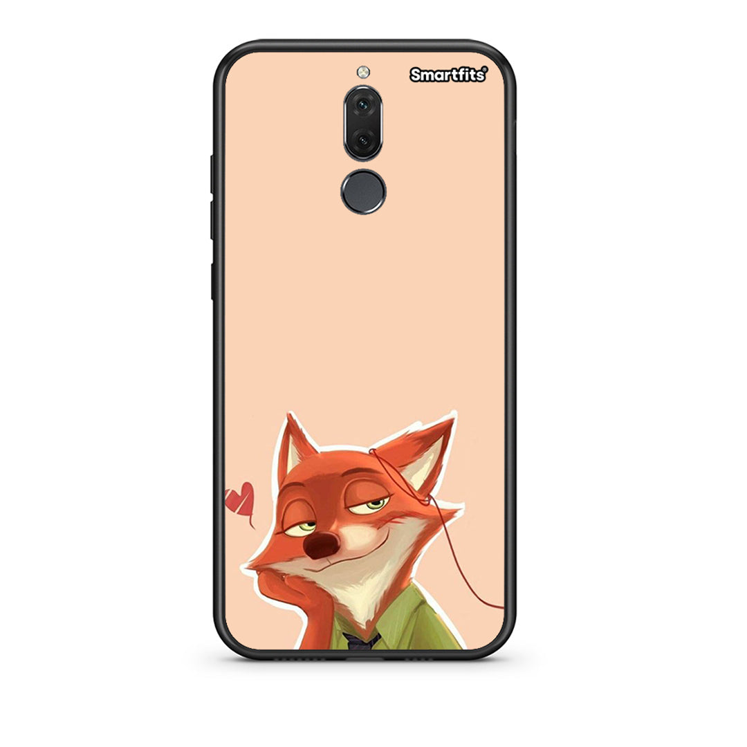 huawei mate 10 lite Nick Wilde And Judy Hopps Love 1 θήκη από τη Smartfits με σχέδιο στο πίσω μέρος και μαύρο περίβλημα | Smartphone case with colorful back and black bezels by Smartfits