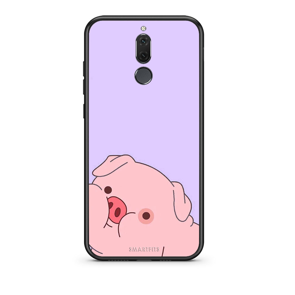 huawei mate 10 lite Pig Love 2 Θήκη Αγίου Βαλεντίνου από τη Smartfits με σχέδιο στο πίσω μέρος και μαύρο περίβλημα | Smartphone case with colorful back and black bezels by Smartfits