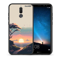 Thumbnail for Θήκη Huawei Mate 10 Lite Pixel Sunset από τη Smartfits με σχέδιο στο πίσω μέρος και μαύρο περίβλημα | Huawei Mate 10 Lite Pixel Sunset case with colorful back and black bezels