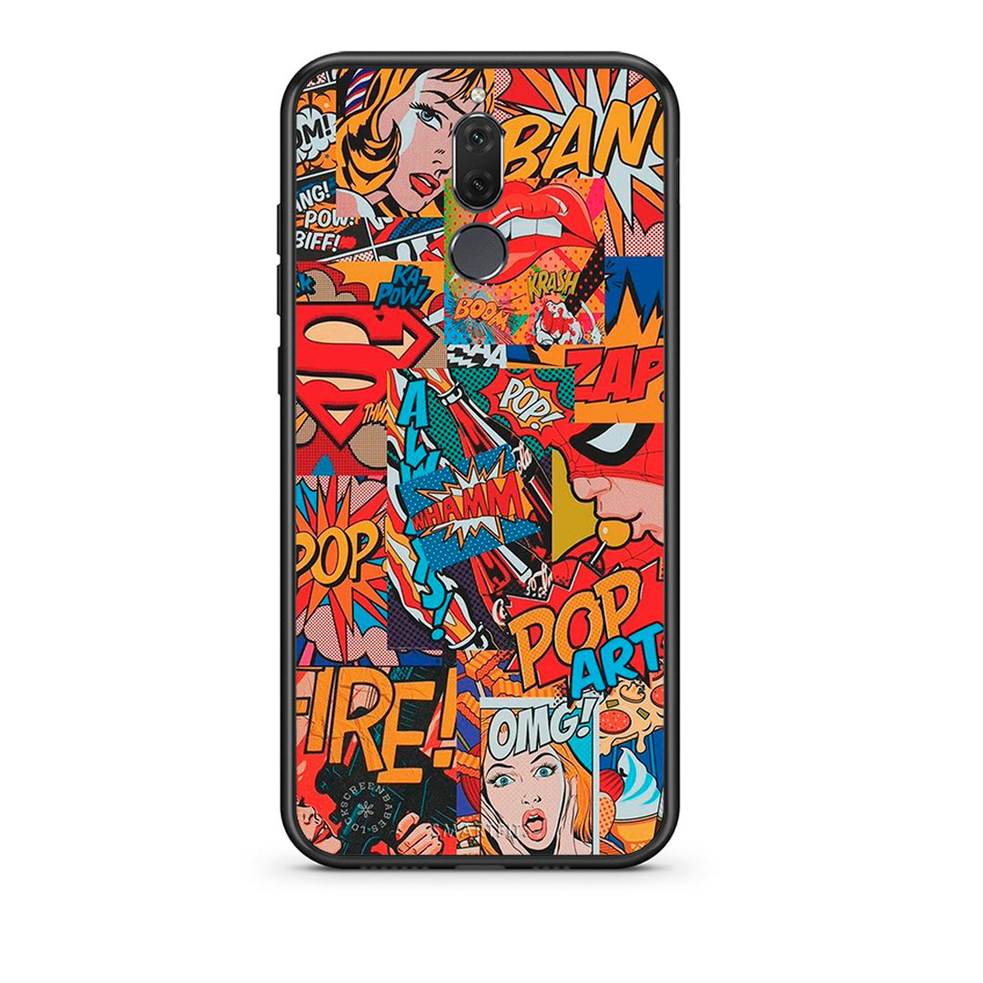 huawei mate 10 lite PopArt OMG θήκη από τη Smartfits με σχέδιο στο πίσω μέρος και μαύρο περίβλημα | Smartphone case with colorful back and black bezels by Smartfits