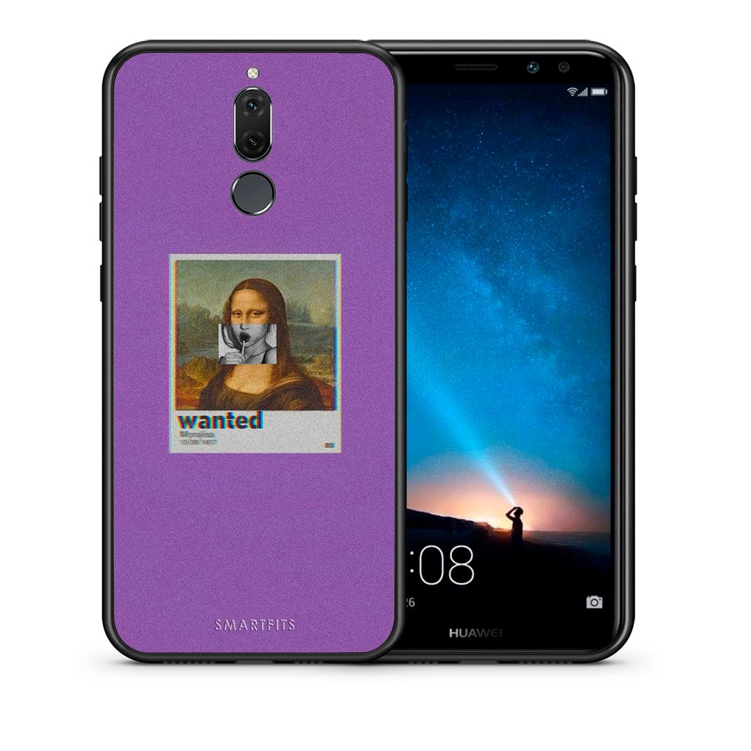 Θήκη Huawei Mate 10 Lite Monalisa Popart από τη Smartfits με σχέδιο στο πίσω μέρος και μαύρο περίβλημα | Huawei Mate 10 Lite Monalisa Popart case with colorful back and black bezels