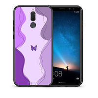Thumbnail for Θήκη Αγίου Βαλεντίνου Huawei Mate 10 Lite Purple Mariposa από τη Smartfits με σχέδιο στο πίσω μέρος και μαύρο περίβλημα | Huawei Mate 10 Lite Purple Mariposa case with colorful back and black bezels