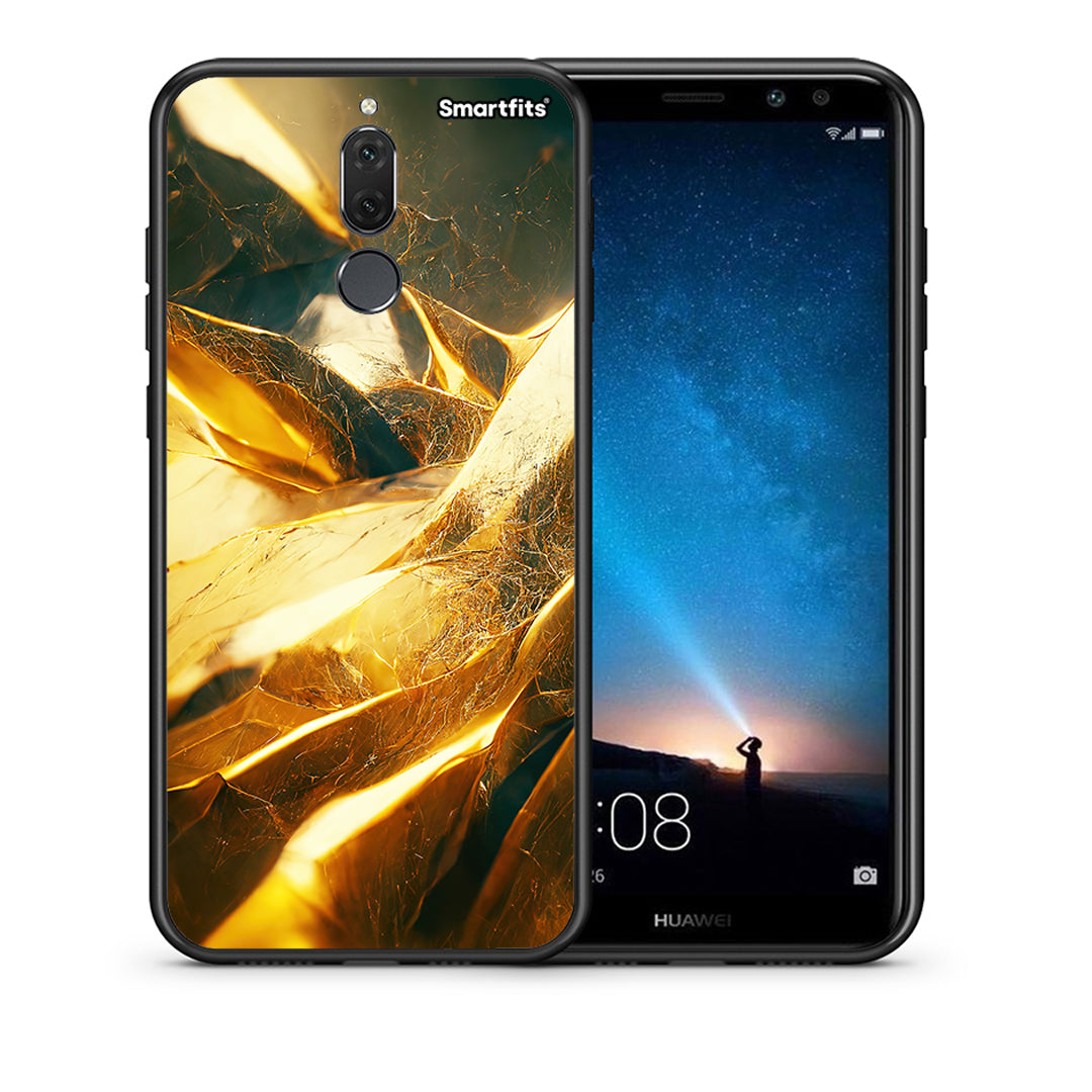 Θήκη Huawei Mate 10 Lite Real Gold από τη Smartfits με σχέδιο στο πίσω μέρος και μαύρο περίβλημα | Huawei Mate 10 Lite Real Gold case with colorful back and black bezels