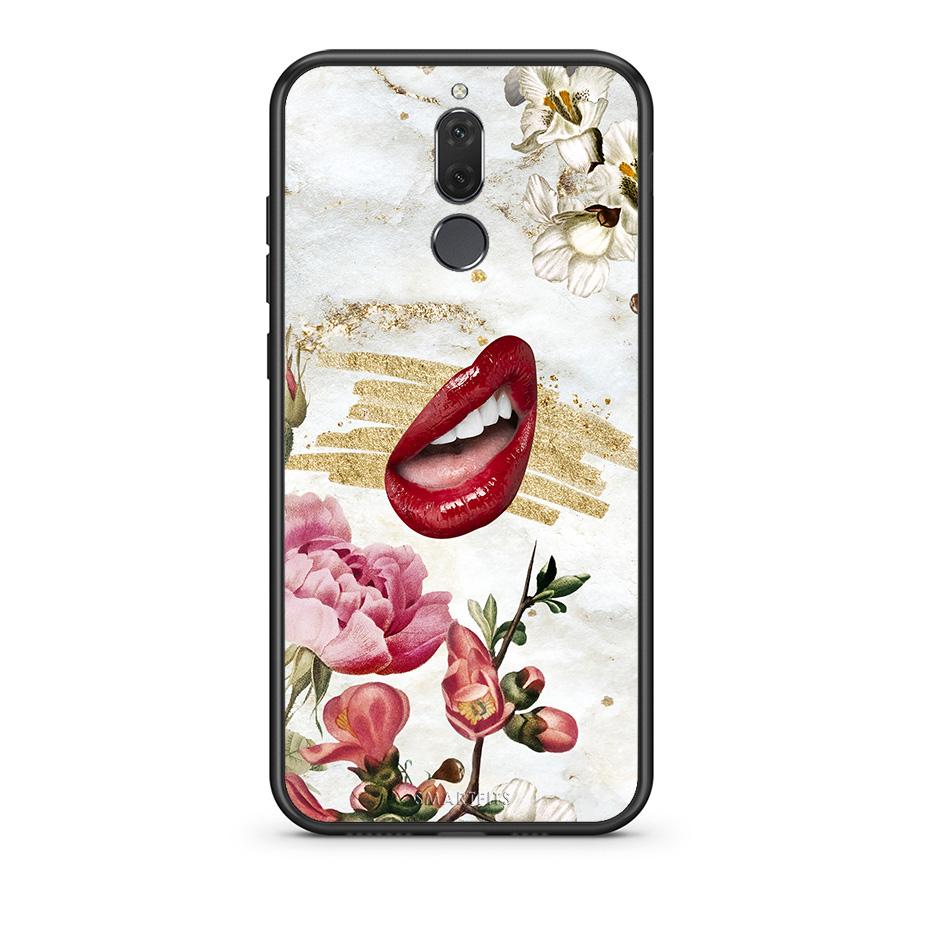 huawei mate 10 lite Red Lips θήκη από τη Smartfits με σχέδιο στο πίσω μέρος και μαύρο περίβλημα | Smartphone case with colorful back and black bezels by Smartfits