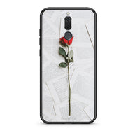 Thumbnail for huawei mate 10 lite Red Rose θήκη από τη Smartfits με σχέδιο στο πίσω μέρος και μαύρο περίβλημα | Smartphone case with colorful back and black bezels by Smartfits
