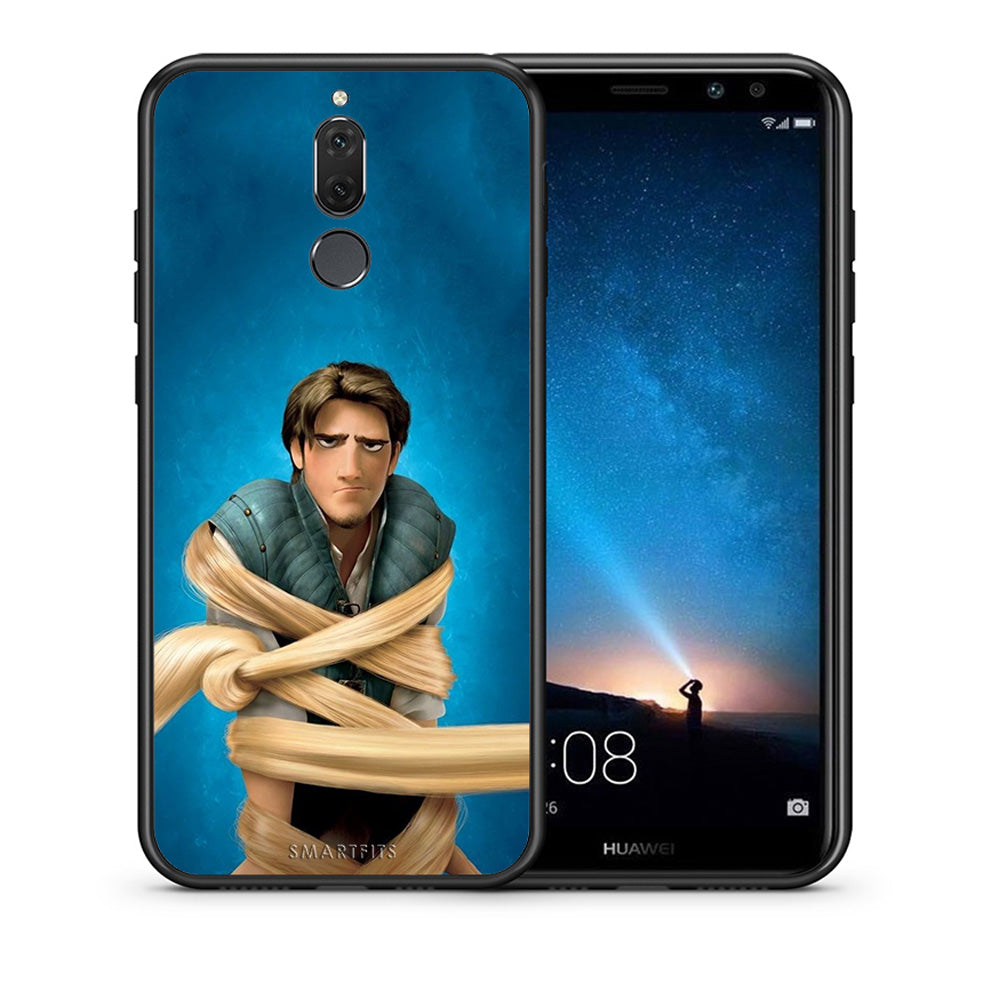 Θήκη Αγίου Βαλεντίνου Huawei Mate 10 Lite Tangled 1 από τη Smartfits με σχέδιο στο πίσω μέρος και μαύρο περίβλημα | Huawei Mate 10 Lite Tangled 1 case with colorful back and black bezels