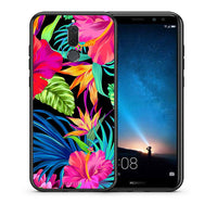 Thumbnail for Θήκη Huawei Mate 10 Lite Tropical Flowers από τη Smartfits με σχέδιο στο πίσω μέρος και μαύρο περίβλημα | Huawei Mate 10 Lite Tropical Flowers case with colorful back and black bezels