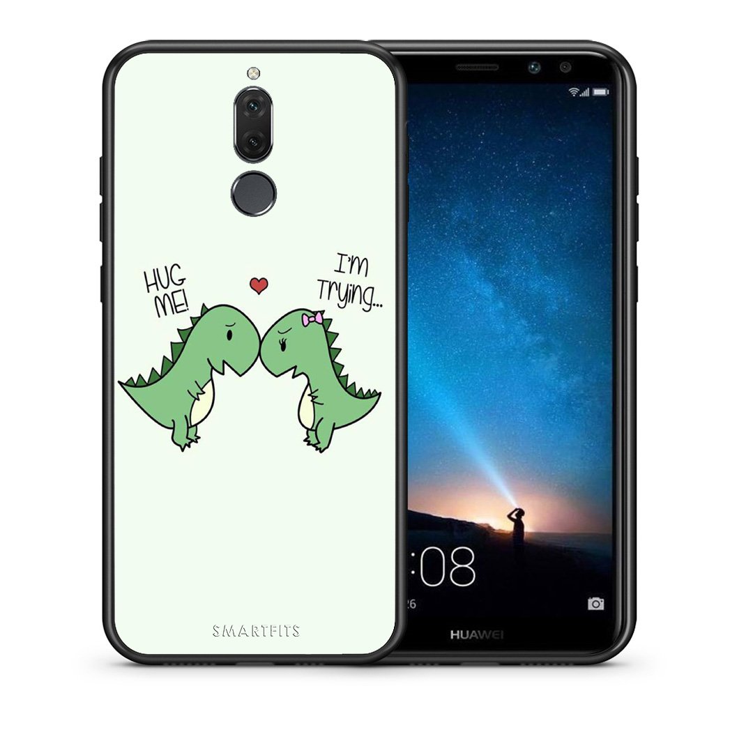 Θήκη Huawei Mate 10 Lite Rex Valentine από τη Smartfits με σχέδιο στο πίσω μέρος και μαύρο περίβλημα | Huawei Mate 10 Lite Rex Valentine case with colorful back and black bezels