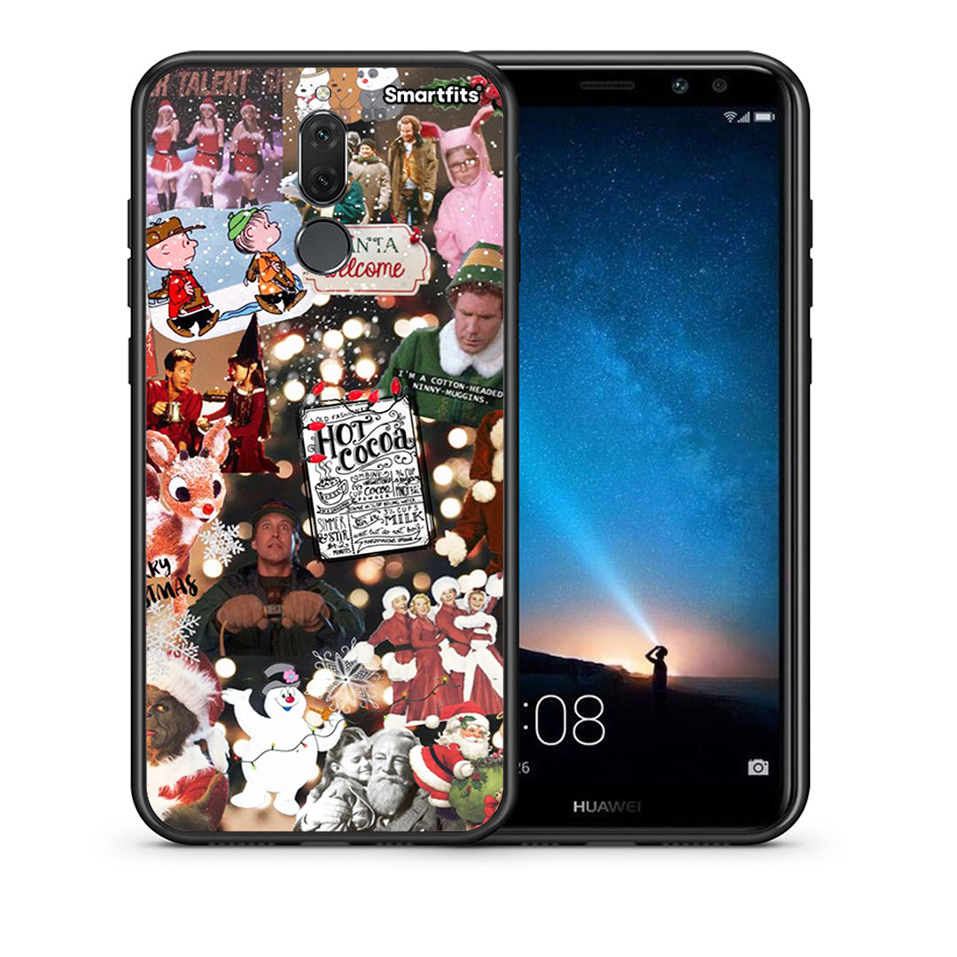 Θήκη Huawei Mate 10 Lite Xmas Movies από τη Smartfits με σχέδιο στο πίσω μέρος και μαύρο περίβλημα | Huawei Mate 10 Lite Xmas Movies case with colorful back and black bezels