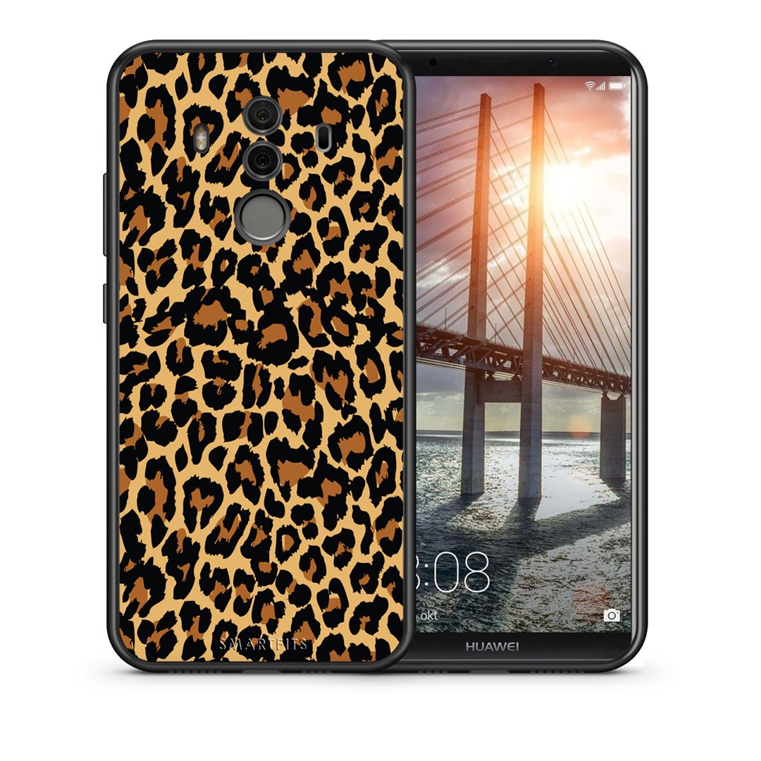 Θήκη Huawei Mate 10 Pro Leopard Animal από τη Smartfits με σχέδιο στο πίσω μέρος και μαύρο περίβλημα | Huawei Mate 10 Pro Leopard Animal case with colorful back and black bezels