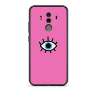 Thumbnail for Huawei Mate 10 Pro Blue Eye Pink θήκη από τη Smartfits με σχέδιο στο πίσω μέρος και μαύρο περίβλημα | Smartphone case with colorful back and black bezels by Smartfits