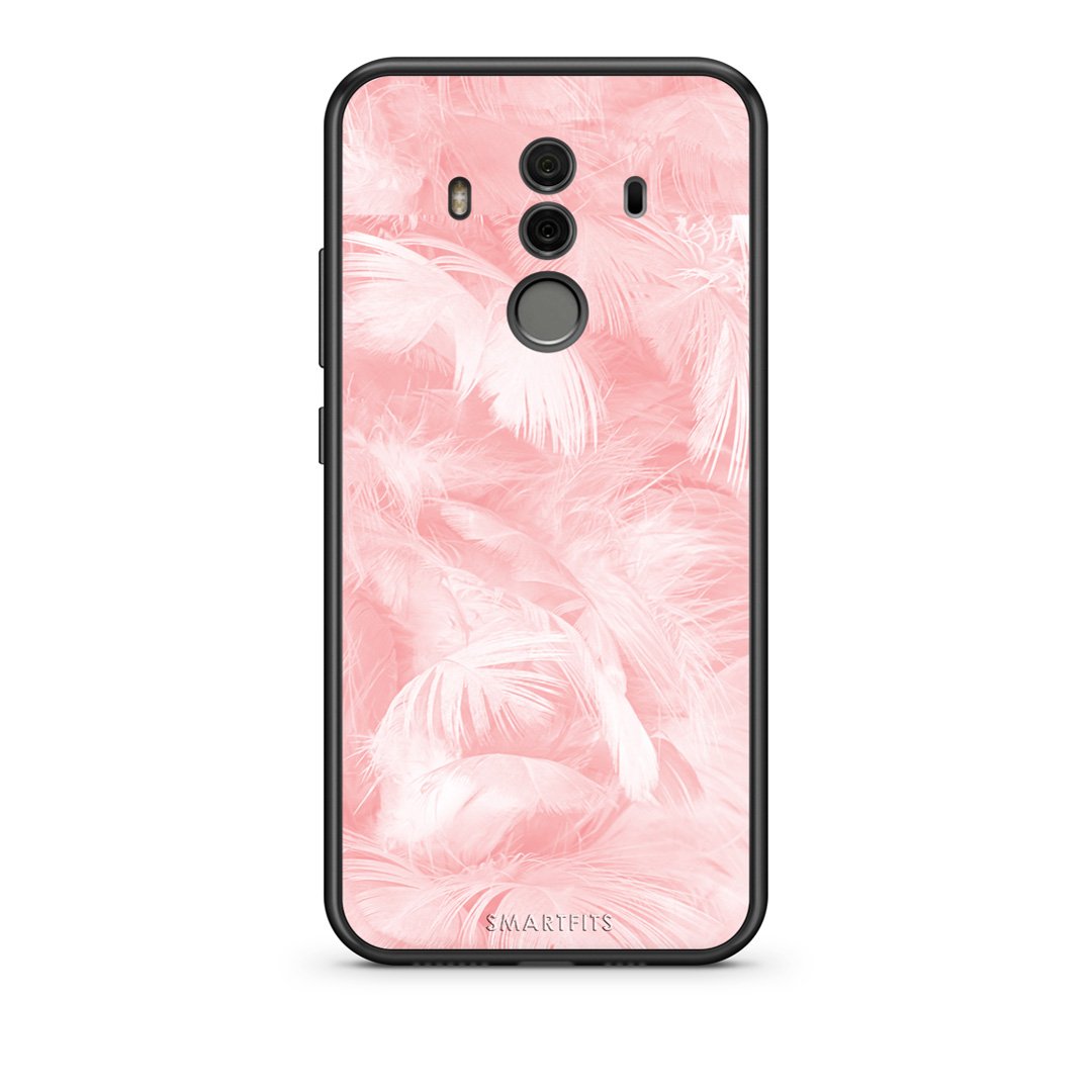 33 - Huawei Mate 10 Pro  Pink Feather Boho case, cover, bumper