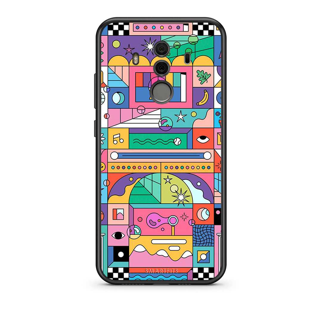 Huawei Mate 10 Pro Bubbles Soap θήκη από τη Smartfits με σχέδιο στο πίσω μέρος και μαύρο περίβλημα | Smartphone case with colorful back and black bezels by Smartfits