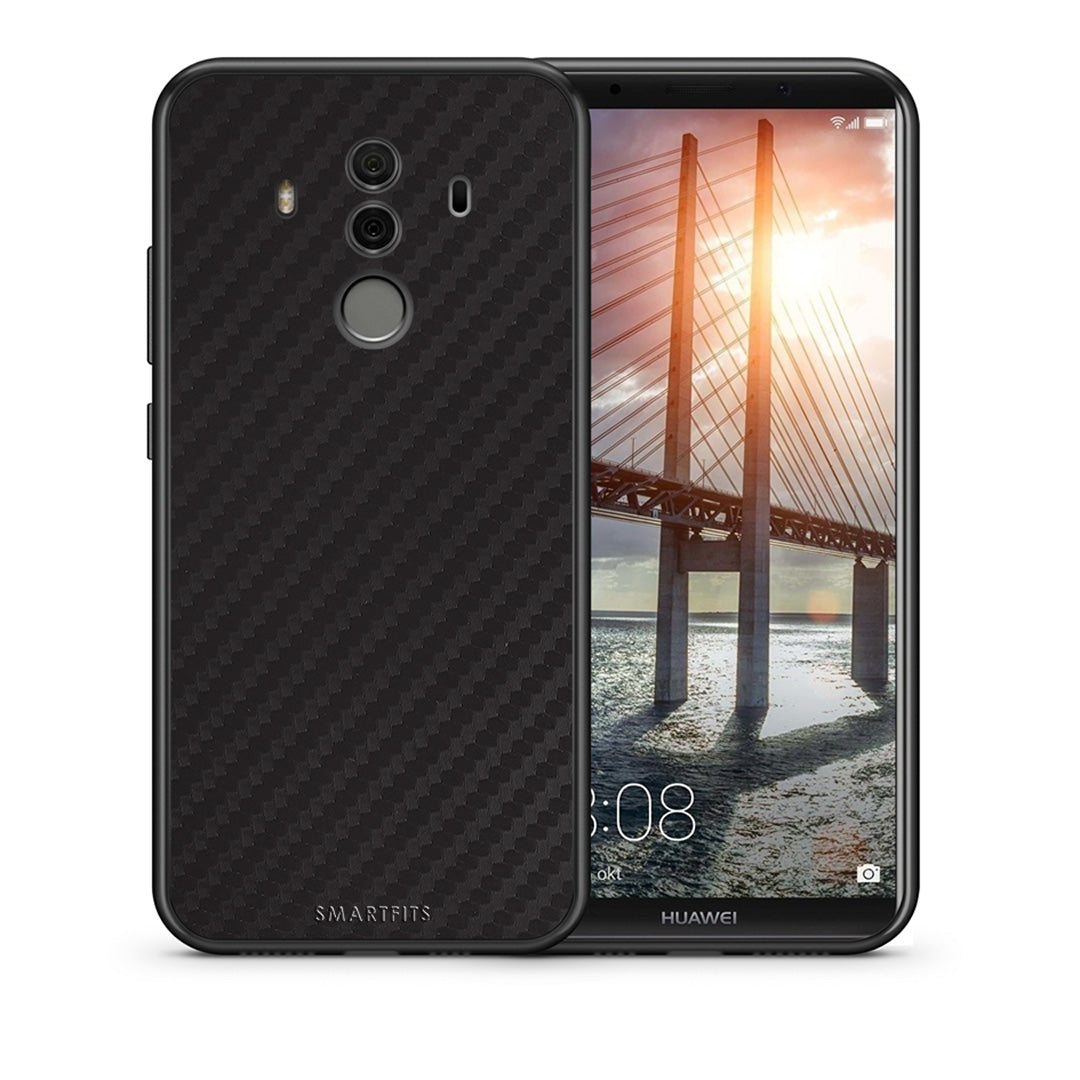 Θήκη Huawei Mate 10 Pro Carbon Black από τη Smartfits με σχέδιο στο πίσω μέρος και μαύρο περίβλημα | Huawei Mate 10 Pro Carbon Black case with colorful back and black bezels