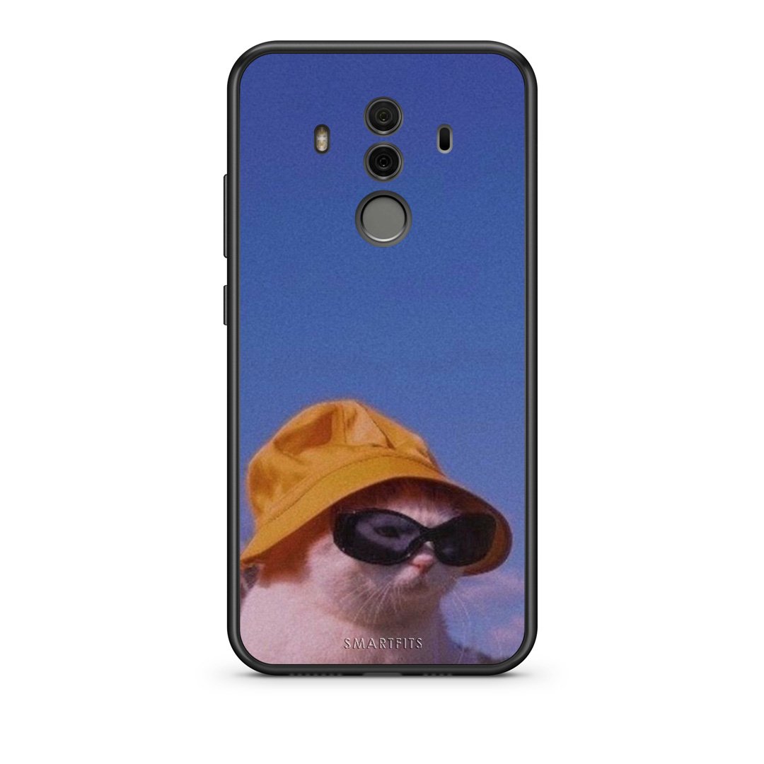 Huawei Mate 10 Pro Cat Diva θήκη από τη Smartfits με σχέδιο στο πίσω μέρος και μαύρο περίβλημα | Smartphone case with colorful back and black bezels by Smartfits