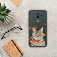 Thumbnail for Cat Goldfish - Huawei Mate 10 Pro θήκη
