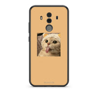 Thumbnail for Huawei Mate 10 Pro Cat Tongue θήκη από τη Smartfits με σχέδιο στο πίσω μέρος και μαύρο περίβλημα | Smartphone case with colorful back and black bezels by Smartfits