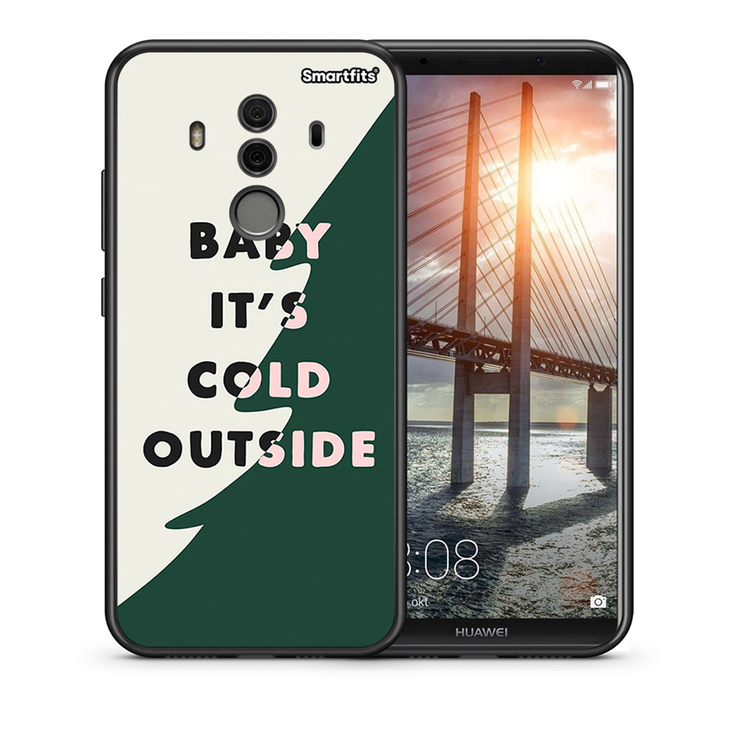 Θήκη Huawei Mate 10 Pro Cold Outside από τη Smartfits με σχέδιο στο πίσω μέρος και μαύρο περίβλημα | Huawei Mate 10 Pro Cold Outside case with colorful back and black bezels