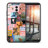 Thumbnail for Θήκη Αγίου Βαλεντίνου Huawei Mate 10 Pro Collage Bitchin από τη Smartfits με σχέδιο στο πίσω μέρος και μαύρο περίβλημα | Huawei Mate 10 Pro Collage Bitchin case with colorful back and black bezels
