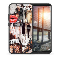 Thumbnail for Θήκη Αγίου Βαλεντίνου Huawei Mate 10 Pro Collage Fashion από τη Smartfits με σχέδιο στο πίσω μέρος και μαύρο περίβλημα | Huawei Mate 10 Pro Collage Fashion case with colorful back and black bezels