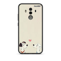 Thumbnail for Huawei Mate 10 Pro Dalmatians Love θήκη από τη Smartfits με σχέδιο στο πίσω μέρος και μαύρο περίβλημα | Smartphone case with colorful back and black bezels by Smartfits