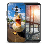 Thumbnail for Θήκη Huawei Mate 10 Pro Duck Face από τη Smartfits με σχέδιο στο πίσω μέρος και μαύρο περίβλημα | Huawei Mate 10 Pro Duck Face case with colorful back and black bezels