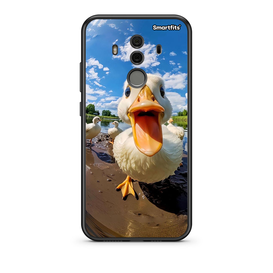 Huawei Mate 10 Pro Duck Face θήκη από τη Smartfits με σχέδιο στο πίσω μέρος και μαύρο περίβλημα | Smartphone case with colorful back and black bezels by Smartfits