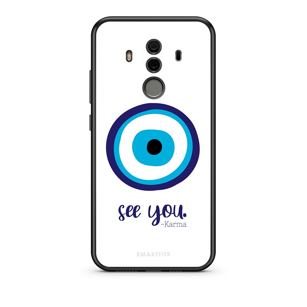 Huawei Mate 10 Pro Karma Says θήκη από τη Smartfits με σχέδιο στο πίσω μέρος και μαύρο περίβλημα | Smartphone case with colorful back and black bezels by Smartfits