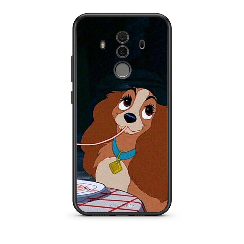 Huawei Mate 10 Pro Lady And Tramp 2 Θήκη Αγίου Βαλεντίνου από τη Smartfits με σχέδιο στο πίσω μέρος και μαύρο περίβλημα | Smartphone case with colorful back and black bezels by Smartfits